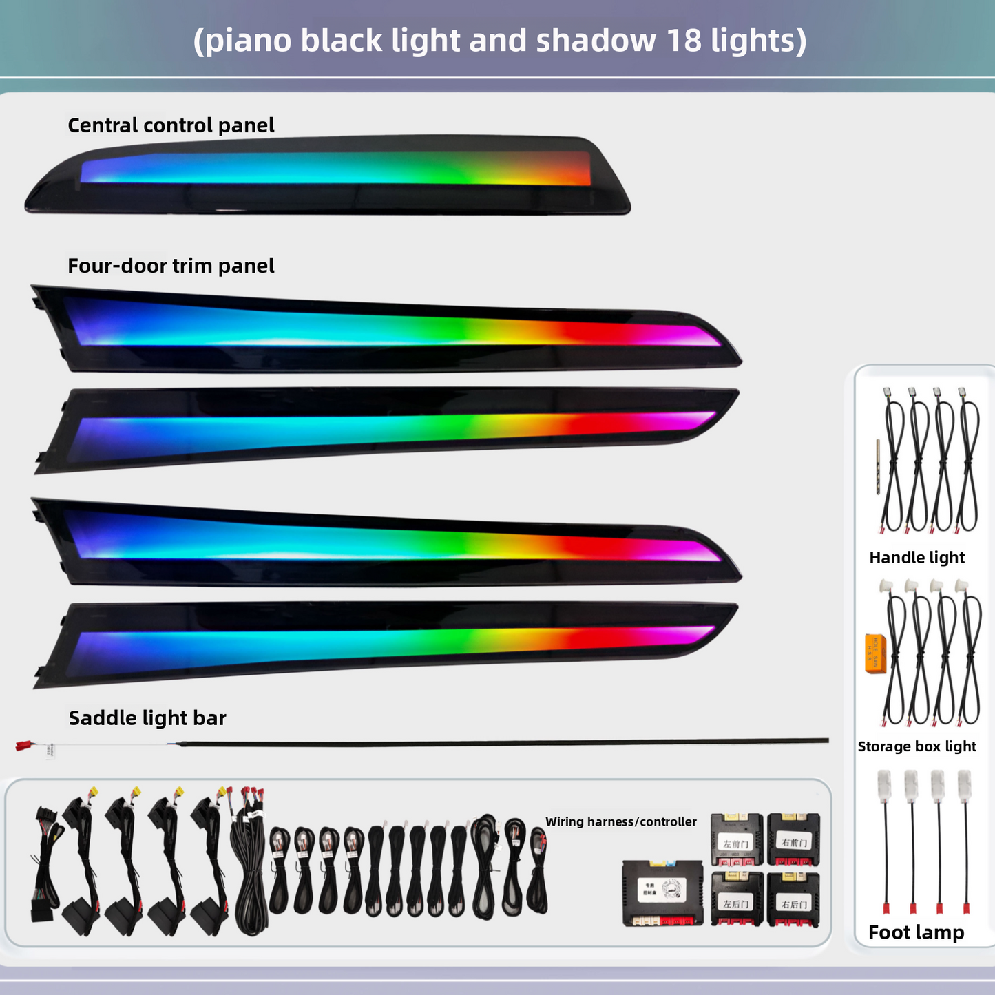 Audi A4 A5 Q5 Ambient Interior Lighting Kit