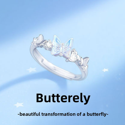 Aurora Butterfly Adjustable Fashion Ring