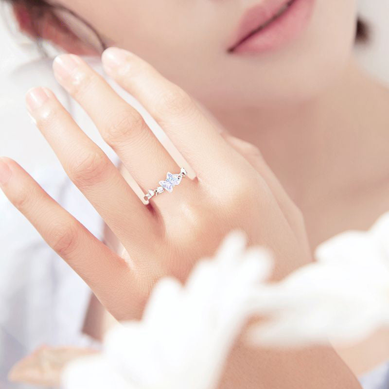 Aurora Butterfly Adjustable Fashion Ring
