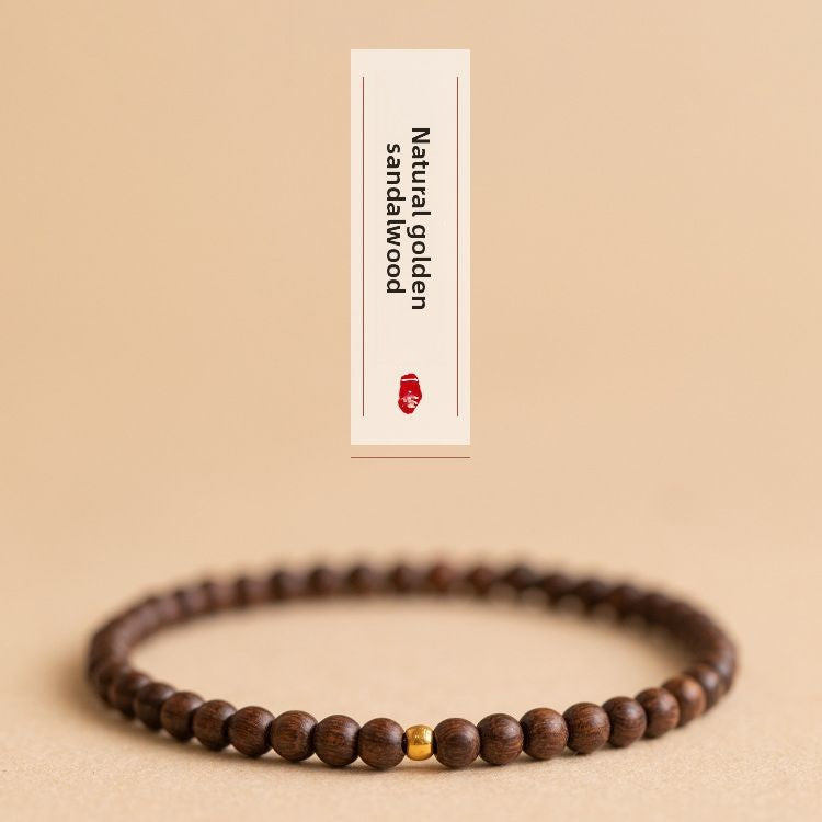 Authentic golden sandalwood bracelet