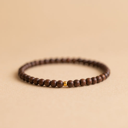 Authentic golden sandalwood bracelet
