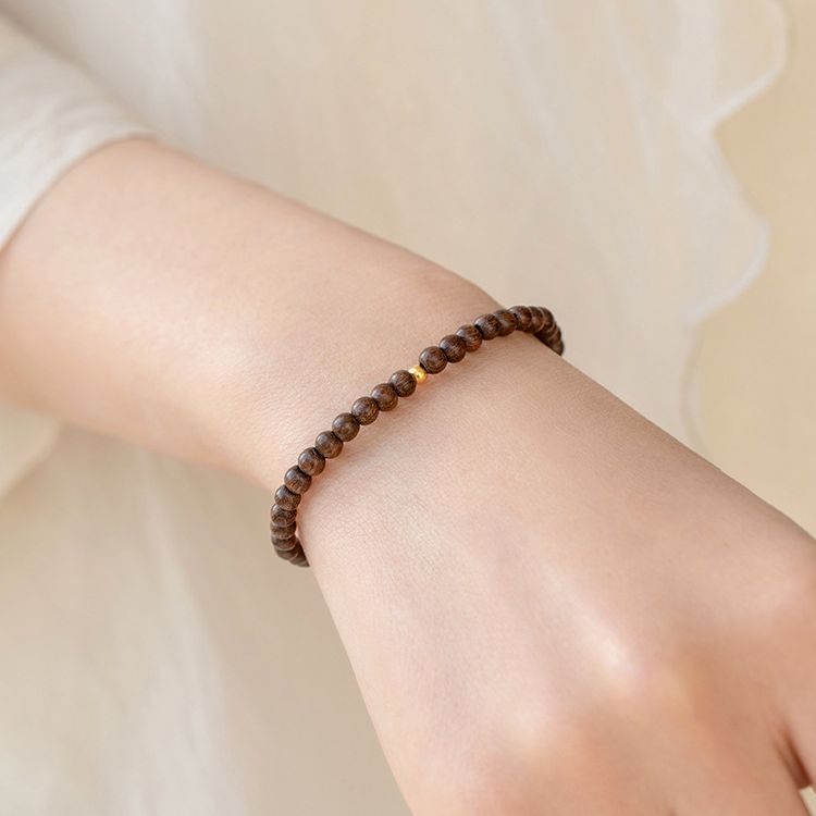 Authentic golden sandalwood bracelet