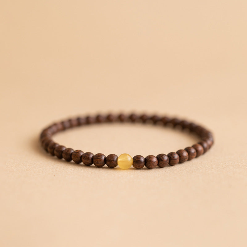 Authentic golden sandalwood bracelet