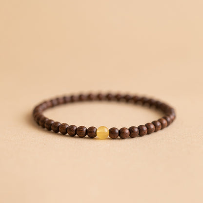 Authentic golden sandalwood bracelet