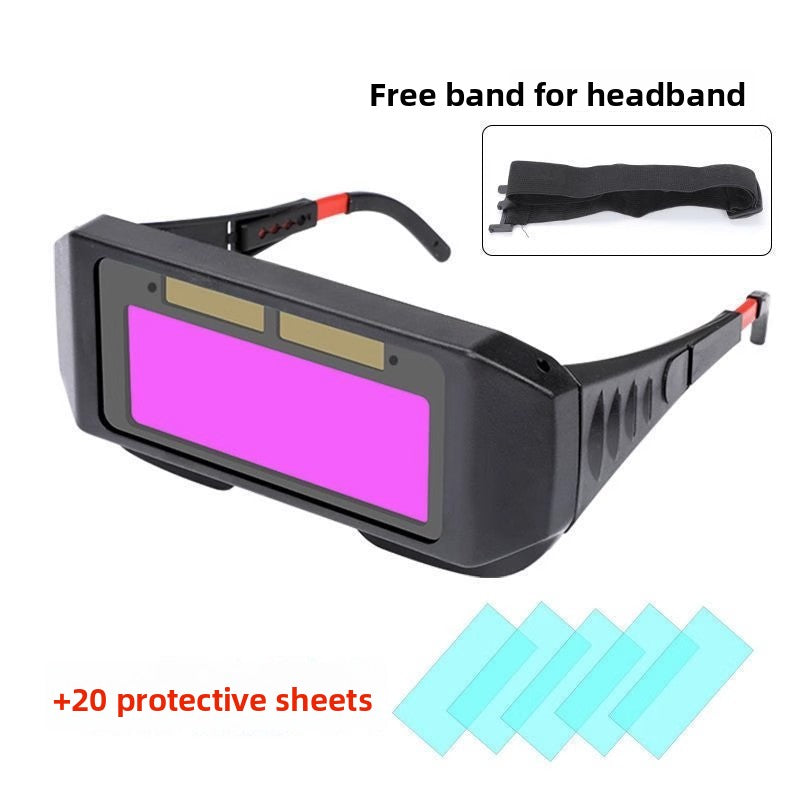 Auto-Darkening Welding Helmet with Lightweight Headband