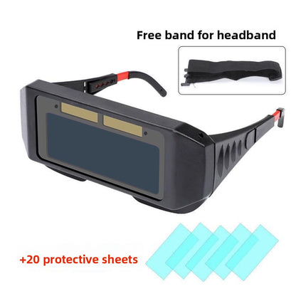 Auto-Darkening Welding Helmet with Lightweight Headband