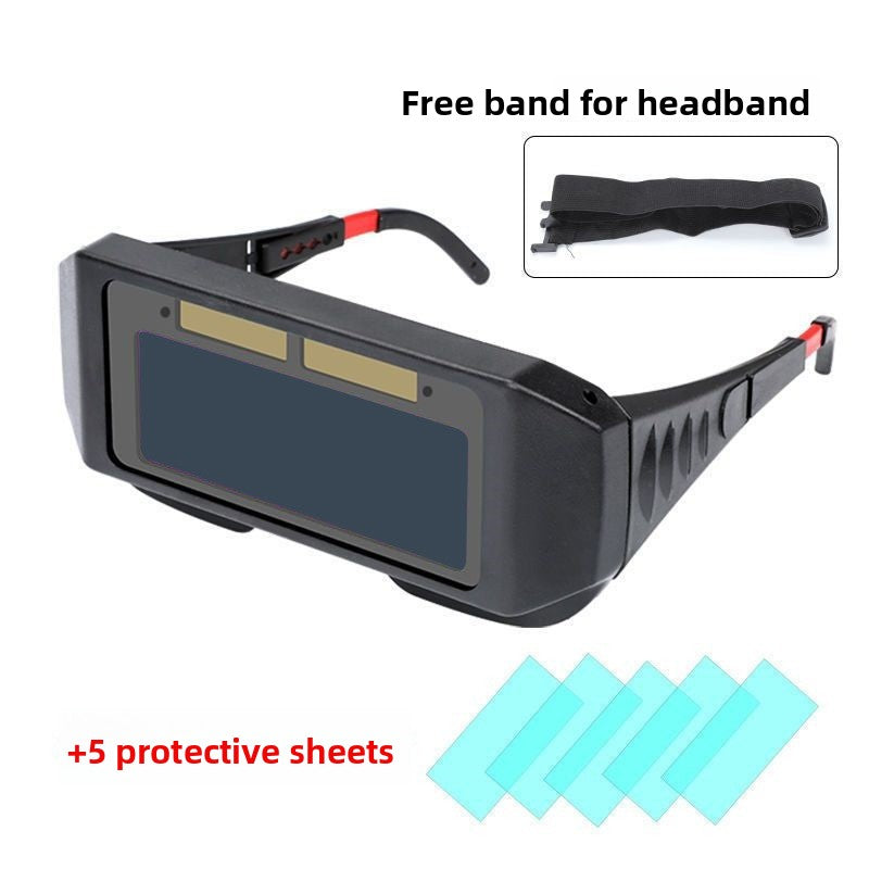 Auto-Darkening Welding Helmet with Lightweight Headband
