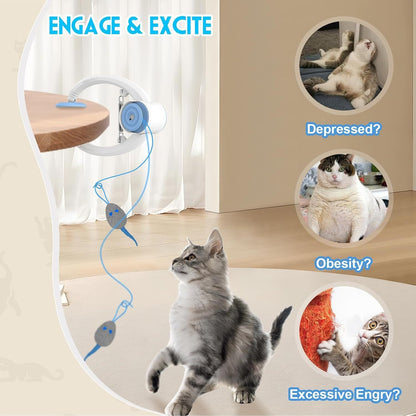 Automatic Bouncing Cat Teaser Wand