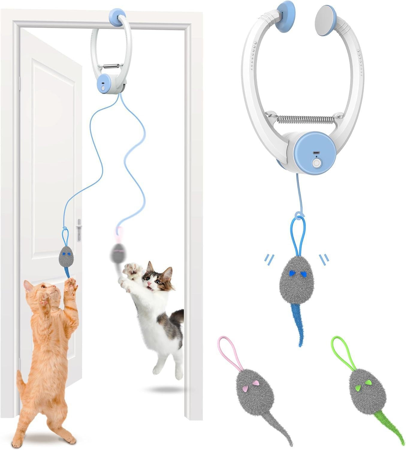 Automatic Bouncing Cat Teaser Wand