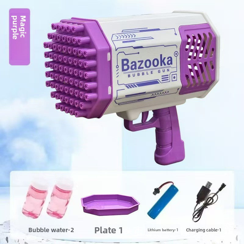 Automatic bubble-blowing toy machine