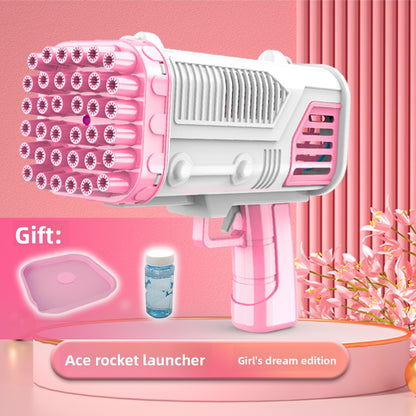 Automatic bubble-blowing toy machine