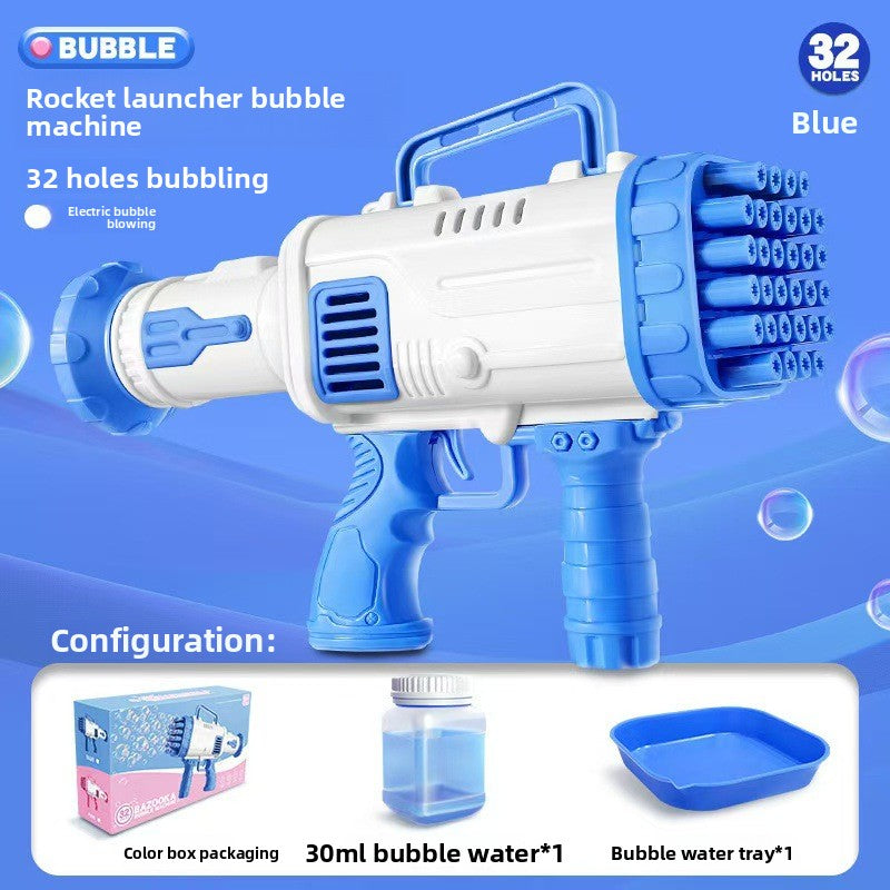 Automatic bubble-blowing toy machine