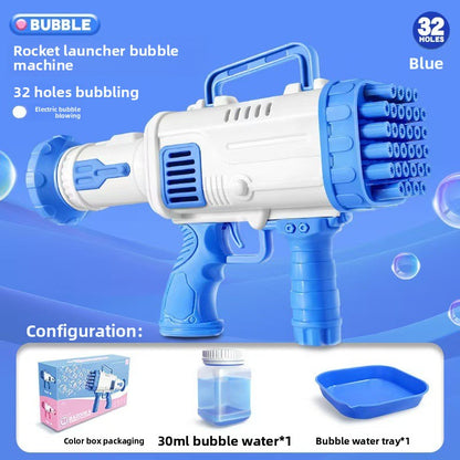 Automatic bubble-blowing toy machine
