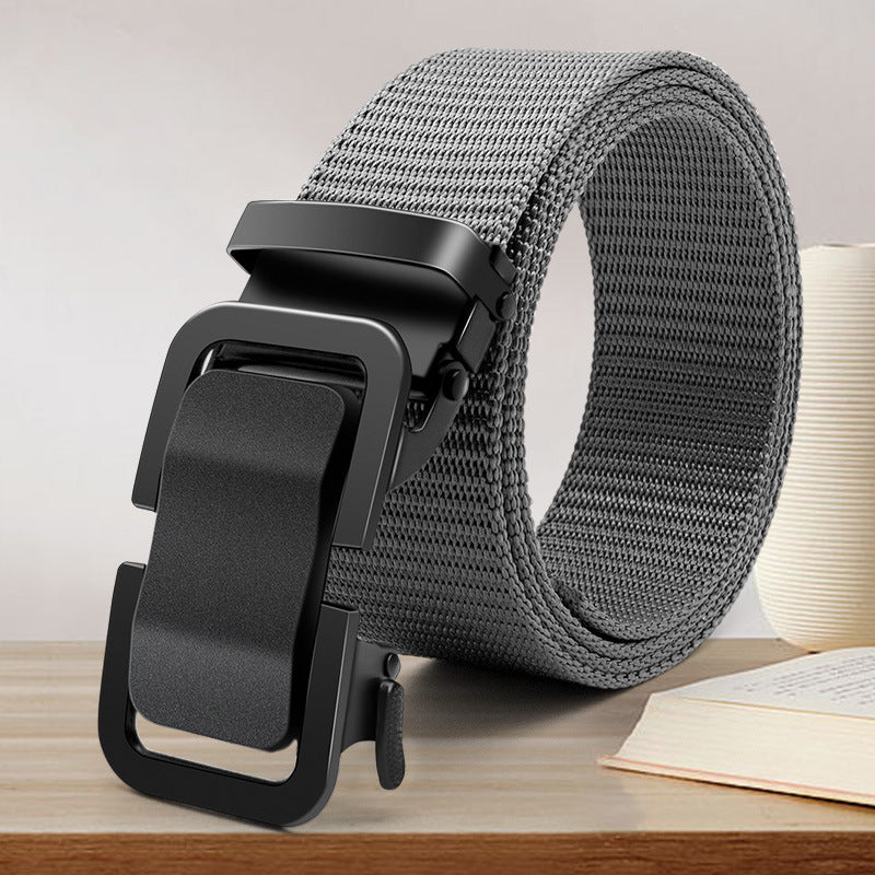 Automatic Buckle Canvas Belt for Men