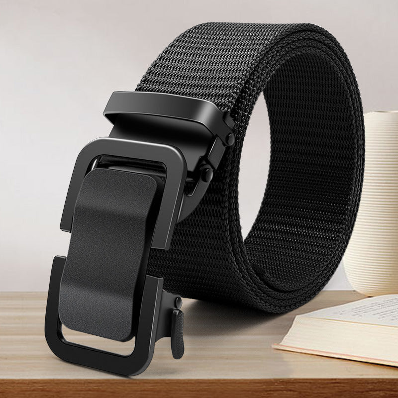 Automatic Buckle Canvas Belt for Men