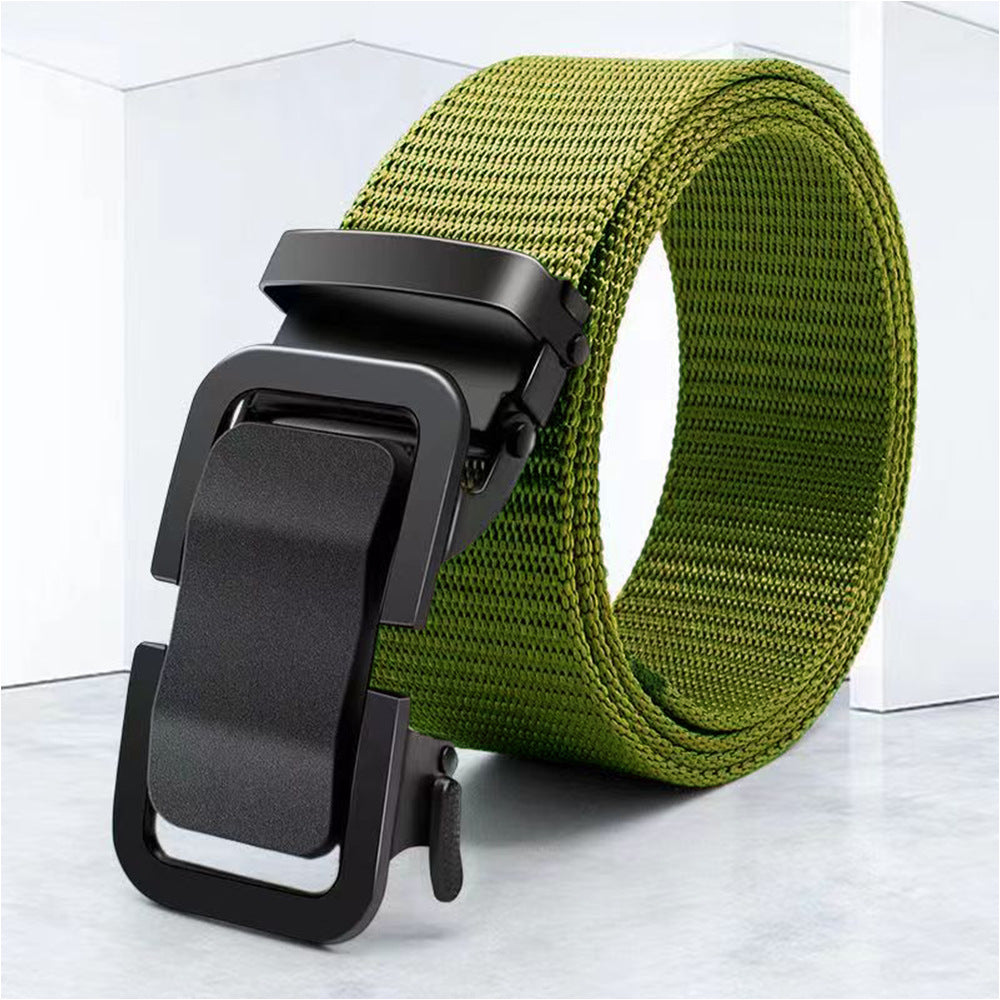 Automatic Buckle Canvas Belt for Men