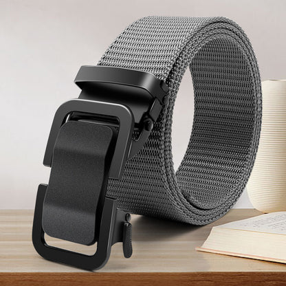 Automatic Buckle Canvas Belt for Men