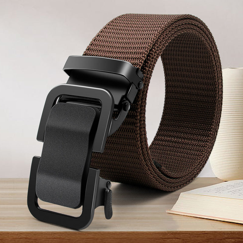 Automatic Buckle Canvas Belt for Men