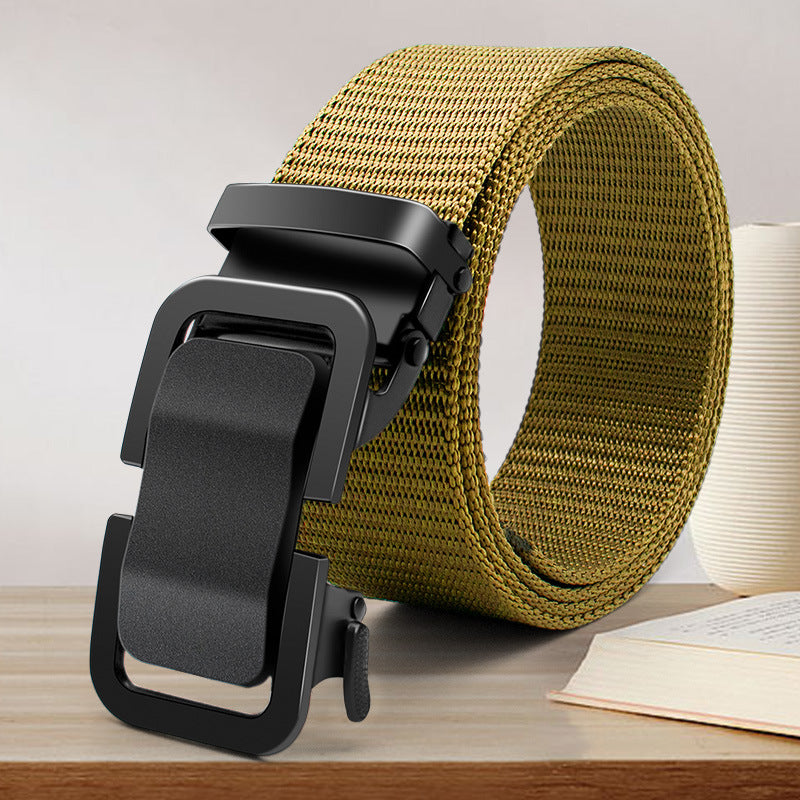 Automatic Buckle Canvas Belt for Men