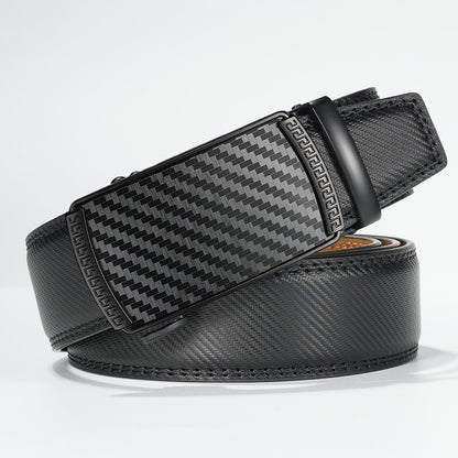 Automatic Buckle Genuine Leather Belt for Men
