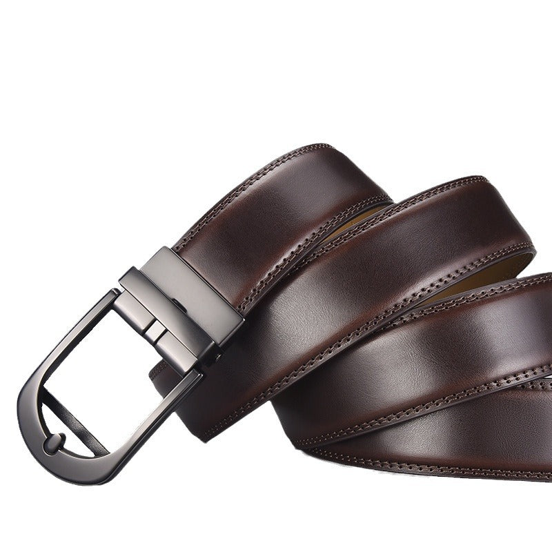 Automatic Buckle Leather Belt for Men