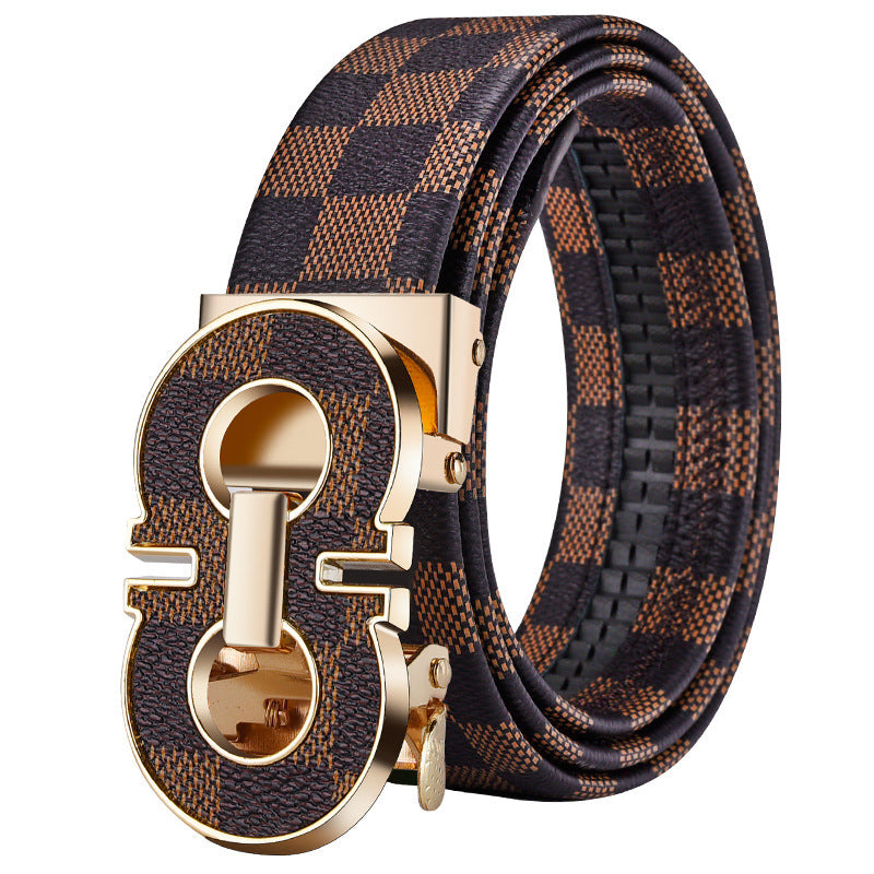 Automatic Buckle Leather Belt