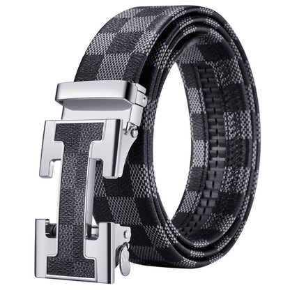 Automatic Buckle Leather Belt