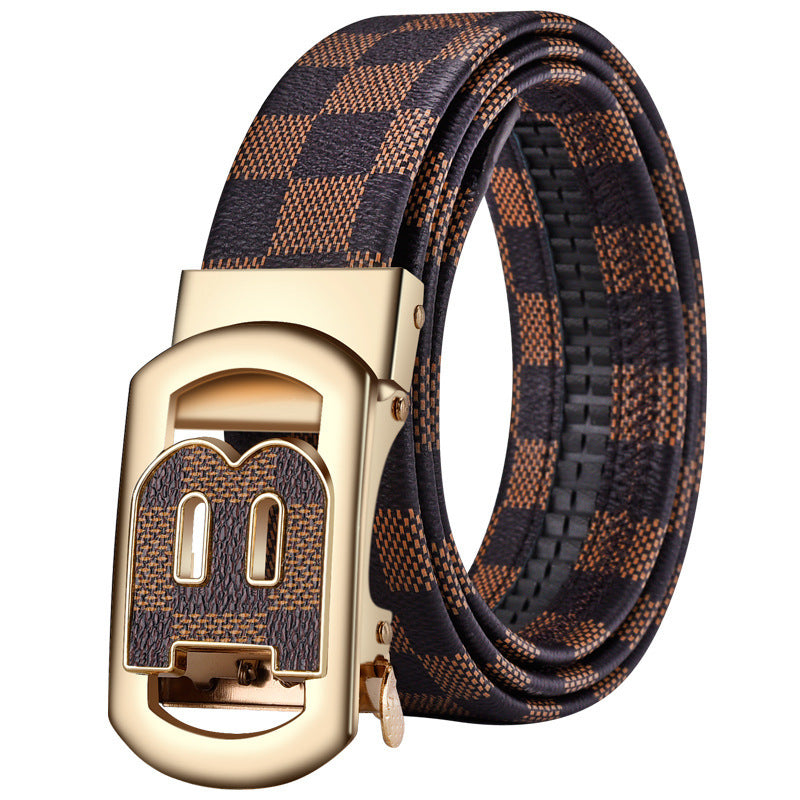 Automatic Buckle Leather Belt
