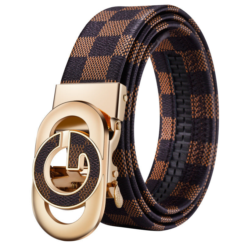 Automatic Buckle Leather Belt