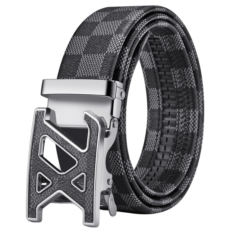 Automatic Buckle Leather Belt