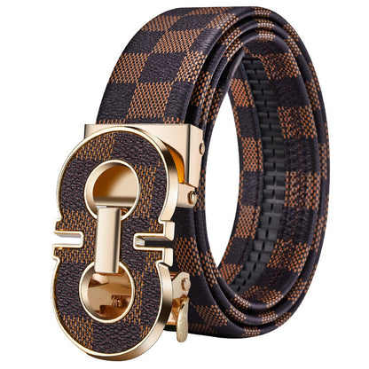 Automatic Buckle Leather Belt