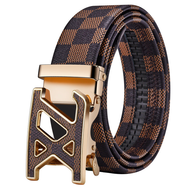 Automatic Buckle Leather Belt