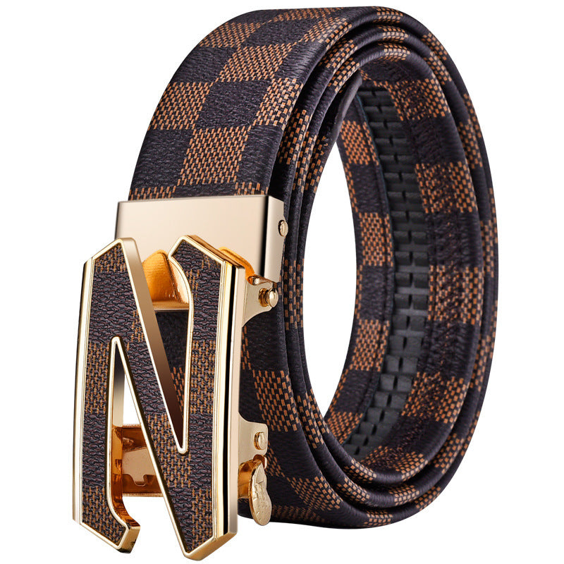 Automatic Buckle Leather Belt