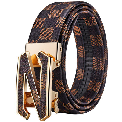 Automatic Buckle Leather Belt