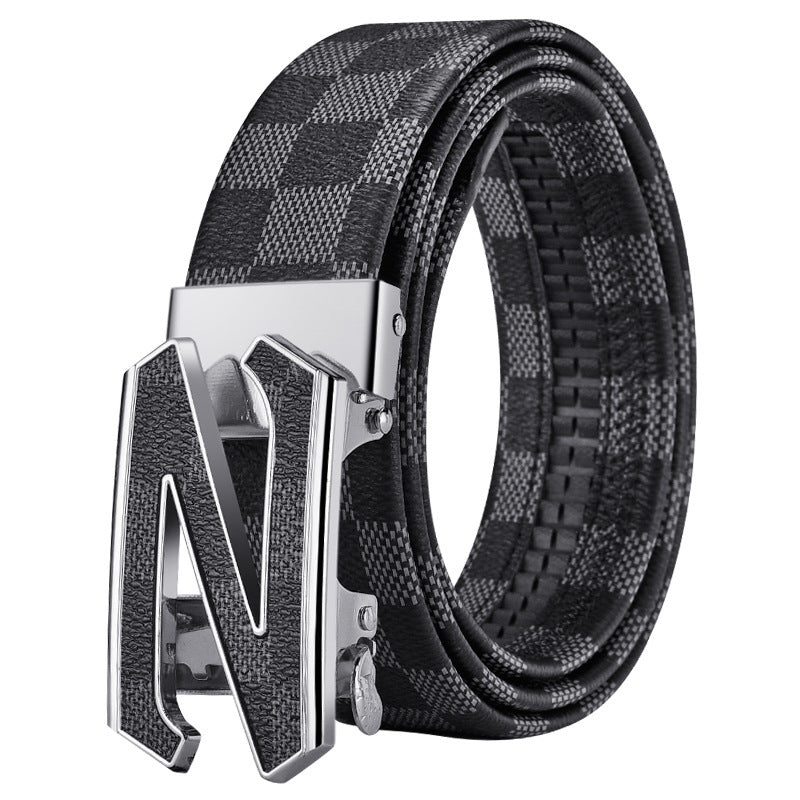 Automatic Buckle Leather Belt