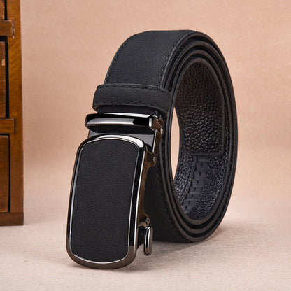 Automatic Buckle Mens Dress Belt