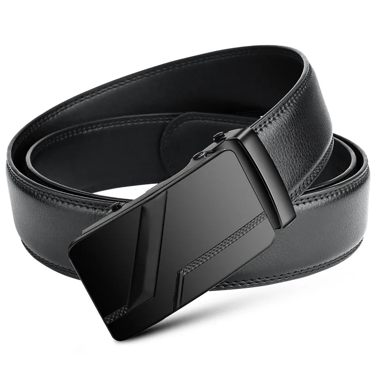 Automatic Buckle Mens Dress Belt