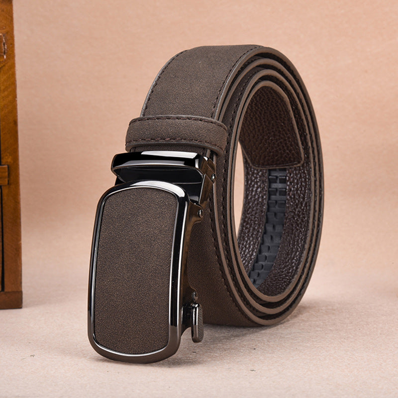Automatic Buckle Mens Dress Belt