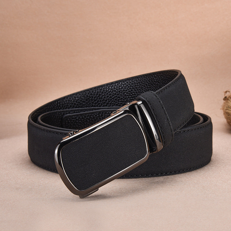 Automatic Buckle Mens Dress Belt