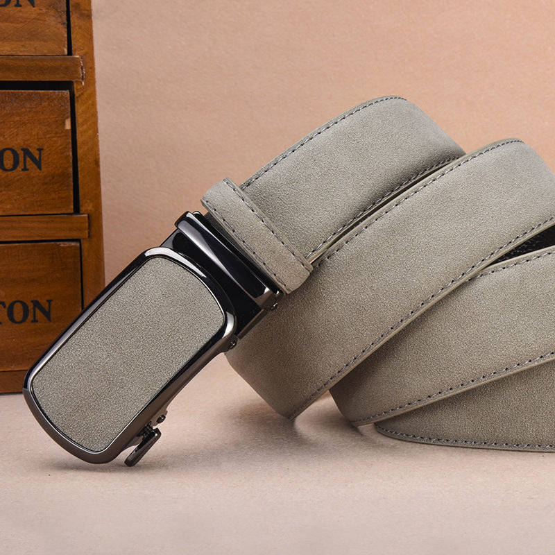 Automatic Buckle Mens Dress Belt