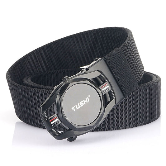 Automatic Buckle Nylon Canvas Belt