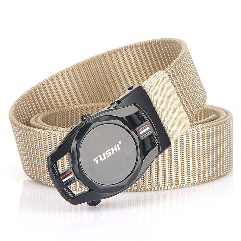 Automatic Buckle Nylon Canvas Belt