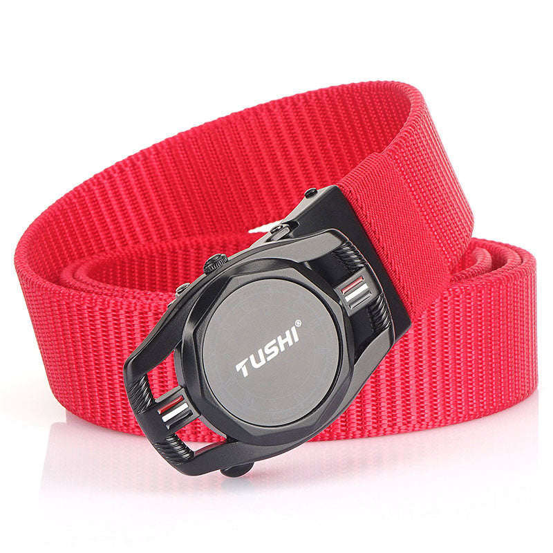 Automatic Buckle Nylon Canvas Belt