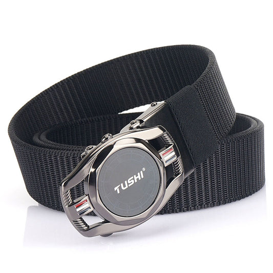 Automatic Buckle Nylon Canvas Belt