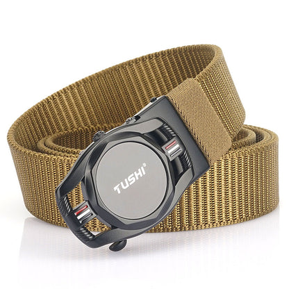 Automatic Buckle Nylon Canvas Belt