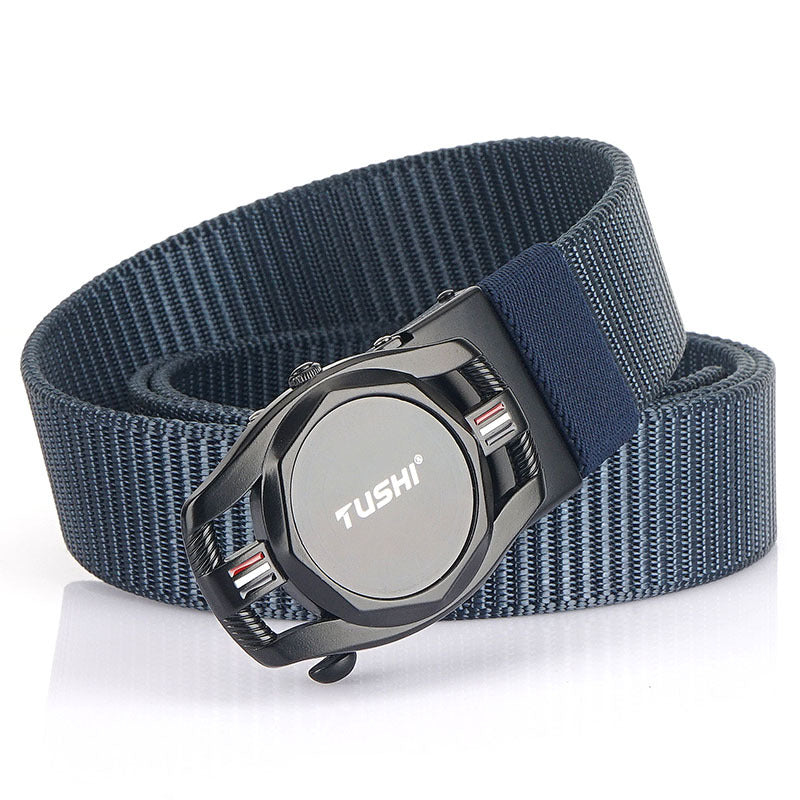 Automatic Buckle Nylon Canvas Belt