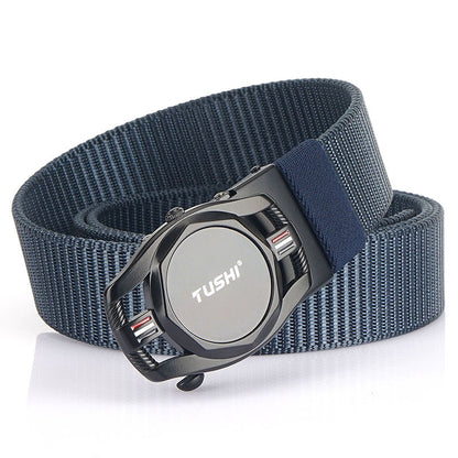 Automatic Buckle Nylon Canvas Belt