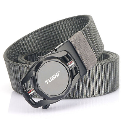 Automatic Buckle Nylon Canvas Belt