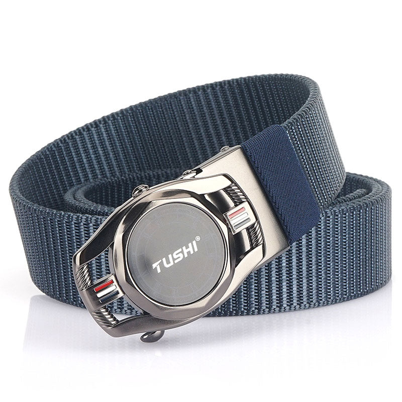 Automatic Buckle Nylon Canvas Belt