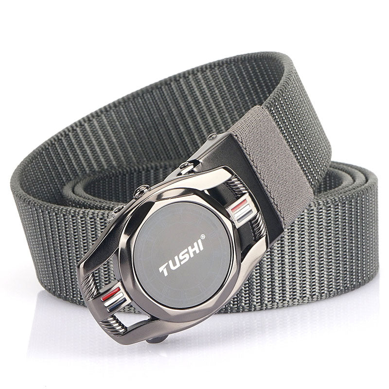 Automatic Buckle Nylon Canvas Belt